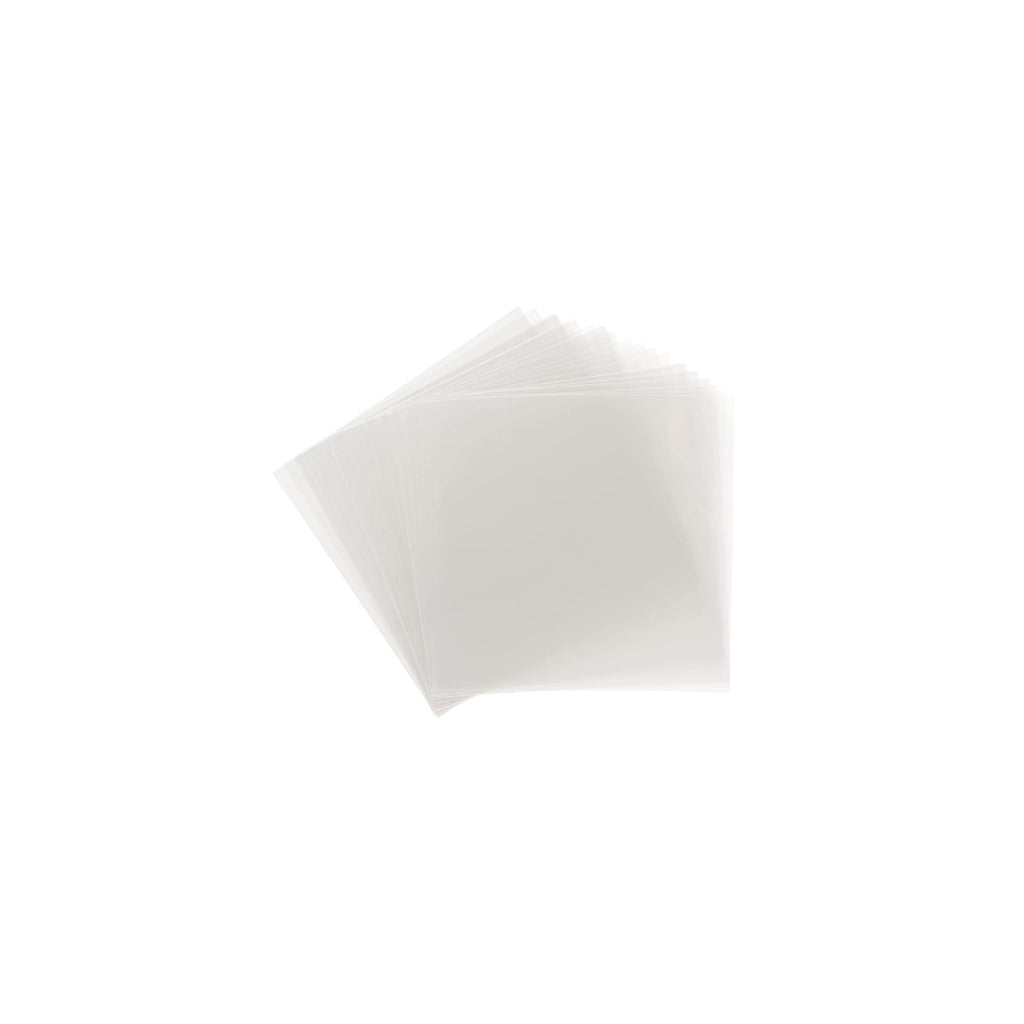 Samsill 50 Pack 12x12 .007 Clear Craft Plastic Sheets Compatible with Cricut, Stencils, Cards, Journals, Crafts, 3D Embellishments, Acetate Sheets for Crafts, Plastic Sheet .007"