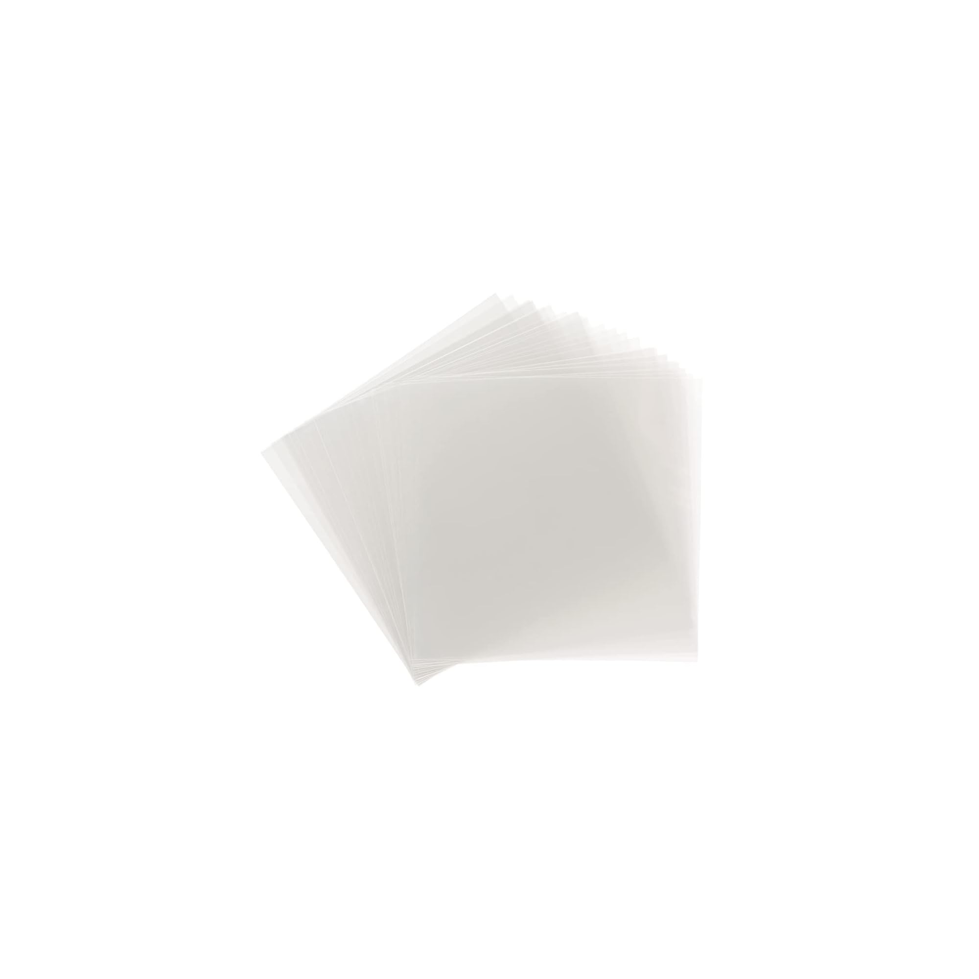 Samsill 50 Pack 12x12 .007 Clear Craft Plastic Sheets Compatible with Cricut, Stencils, Cards, Journals, Crafts, 3D Embellishments, Acetate Sheets for Crafts, Plastic Sheet .007"