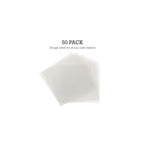 Samsill 50 Pack 12x12 .007 Clear Craft Plastic Sheets Compatible with Cricut, Stencils, Cards, Journals, Crafts, 3D Embellishments, Acetate Sheets for Crafts, Plastic Sheet .007"