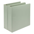 Samsill Plant-Based 2 Inch Durable D-Ring, View Binder, Eco-Friendly, USDA Certified Biobased, 2 Count,Pack of 1, Sage Green