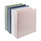 Samsill Plant-Based 1.5 Inch Durable D-Ring, Made in USA, View Binder, Eco-Friendly, USDA Certified Biobased, 4 Count, Pack of 1, Boho Assortment
