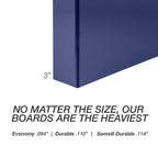 Samsill Durable 3 inch 3 Ring Binder, Made in USA, D Ring Binder, 100% Recycled Chipboard, Blue, 4 Pack