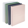 Samsill Plant Based Durable D-Ring Binders – 1 Inch 3 Ring Binder with 225 Sheet Capacity, Eco Friendly School and Office Supplies (4-Pack, Boho)