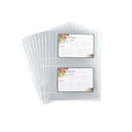 Samsill Recipe Card Page Protectors for 8.5 x 11 Recipe Binder, 4 x 6 Pockets, 2 Pockets, 50 Count, Recipe Book Pocket Page Refill Sheets, Side Margin Loading, for 8.5 x 11 Standard 3 Ring Binders