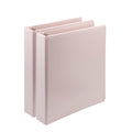 Samsill Plant-Based 1.5 Inch Durable D-Ring, Made in USA, View Binder, Eco-Friendly, USDA Certified Biobased, 2 Pack, Rose