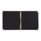 Samsill Classic Collection Leather 3 Ring Binder, Executive Presentation Portfolio, 0.5 Inch (Holds 100 Sheets), Brass Round Ring, Black