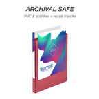 Samsill 8 Pack Durable 0.5 Inch 3 Ring Binders, Round Ring, Clear View Cover for Presentations, Red