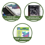 Samsill 100 Pack Heavy Duty Sheet Protectors, Non-Glare, 8.5x11 Inch Page Protectors for 3 Ring Binder, Letter Size Protectors, Reinforced Holes,  Non-Glare Protector, Top Loading, Acid Free