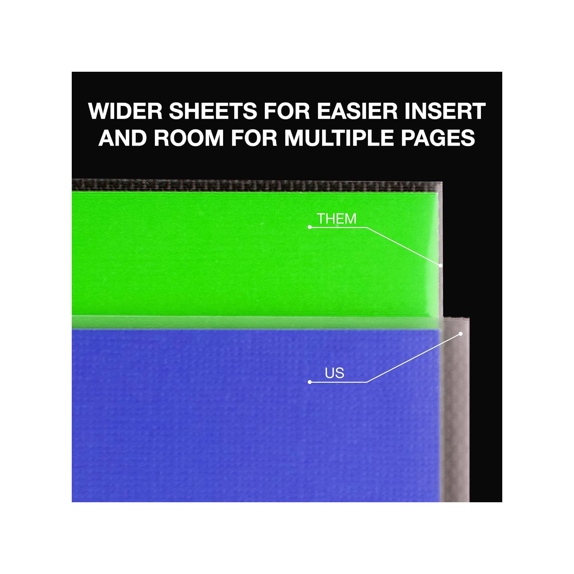 Samsill 500 Pack Heavy Duty Sheet Protectors, Crystal Clear, 8.5x11 Inch Page Protectors for 3 Ring Binder, Letter Size Protectors, Reinforced Holes, Clear Document Sleeve, Top Loading, Acid Free