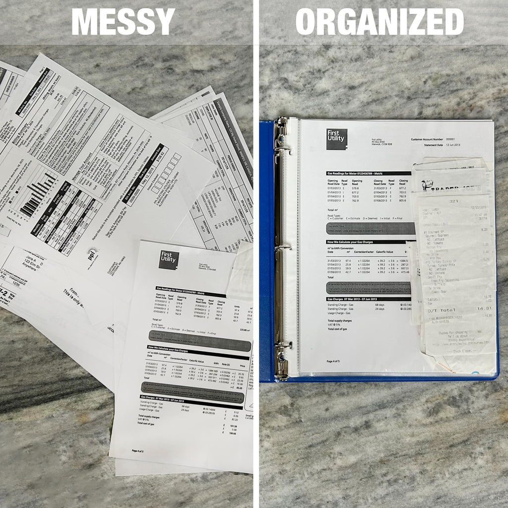 Samsill Sheet Protectors, 8.5x11 Inch Page Protectors for 3 Ring Binder, Super Heavy Duty, Secure Top Flap Protector, Letter Size, Top Loading, Acid Free, 50 Pack