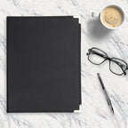 Samsill Classic Collection Business Portfolio - Executive Padfolio for Resume & Document Organizer - 8.5 by 11-Inch Legal Pad, Faux Leather with Brass Corners (Black)