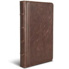 Samsill Small  Vintage Portfolio / Zipper Faux Leather Portfolio, Book Style Hardback Design, Business & Interview Padfolio Organizer, Holds 5 x 8 Writing Pad, Dark Brown