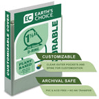 Samsill Plant-Based 1.5 Inch Durable D-Ring, Made in USA, View Binder, Eco-Friendly, USDA Certified Biobased, 4 Count, Pack of 1, Boho Assortment