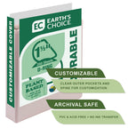Samsill Plant-Based 1.5 Inch Durable D-Ring, Made in USA, View Binder, Eco-Friendly, USDA Certified Biobased, 2 Pack, Rose