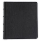 Samsill Vintage Leather 3 Ring Binder, Leather Organizer, Planner, 1.5 Inch, Letter Size 8.5 x 11, No Zipper, Black