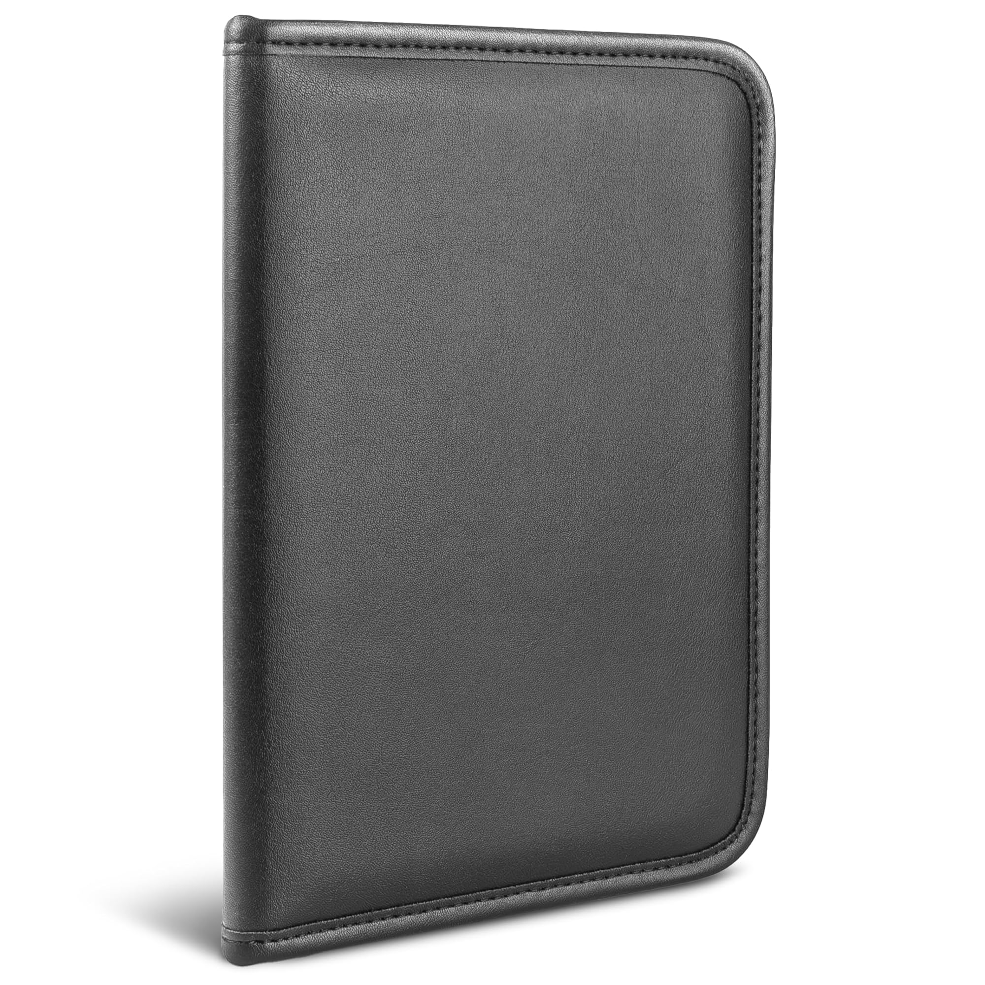 Samsill Professional Padfolio, Faux-Leather Mini Portfolio, with 5 x 8 Writing Pad, Black